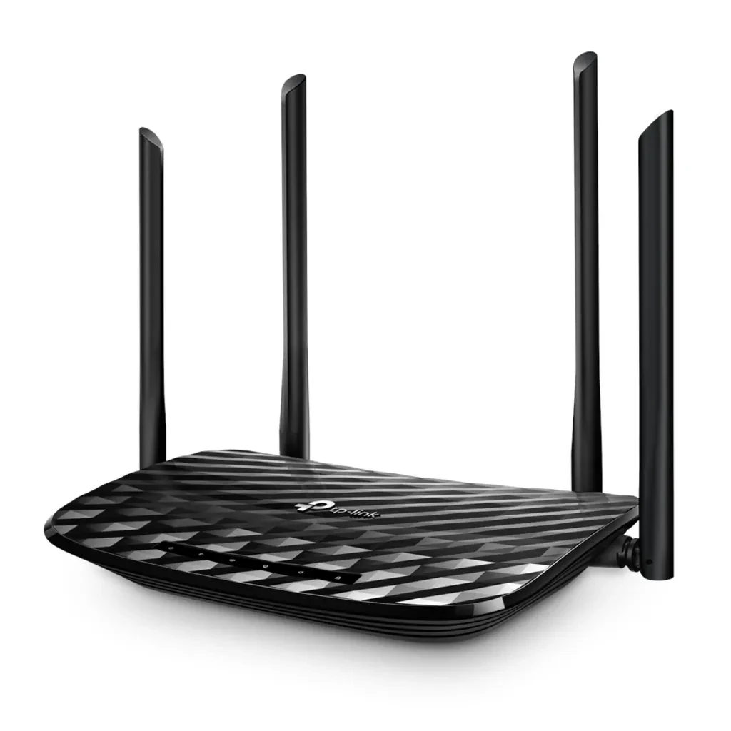 Archer C6. Router WiFi AC1200 MU-MIMO Tp-Link doble banda (867Mbps en 5Ghz y 300 Mbps en 2.4GHz) 1 puerto Gigabits WAN, 4 puertos Gigabits LAN